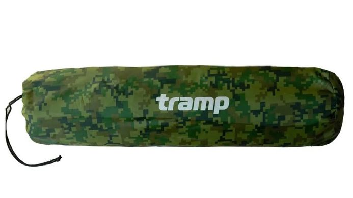 Самонадувний килимок Tramp з можливістю зістібання camo 185х65х5 UTRI-007