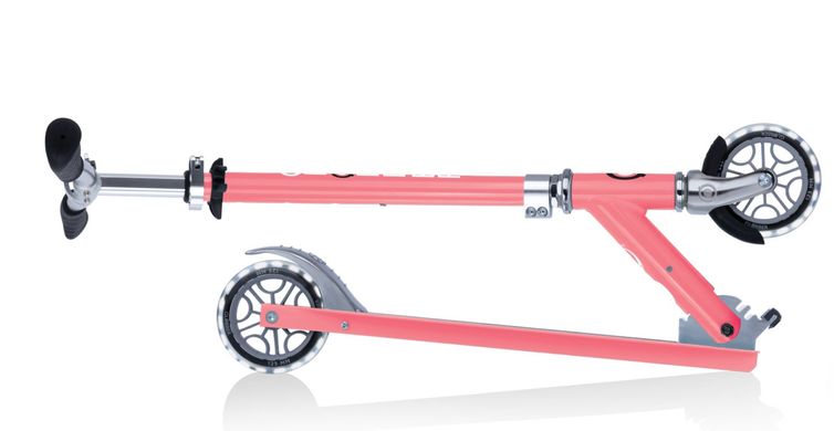 Самокат Globber FLOW ELEMENT LIGHTS, рожевий, колеса з підсв, до 100кг, 5+, 2 колеса