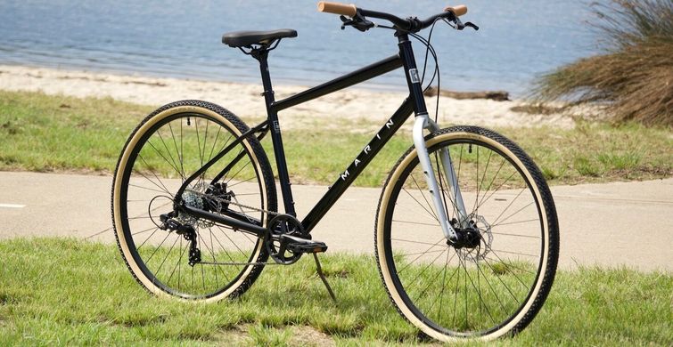 Велосипед 28" Marin KENTFIELD 1, рама XL , 2023, Gloss Black/Chrome