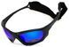 Окуляри поляризаційні BluWater Hydro Polarized (G-Tech™ blue) Anti-Fog, дзеркальні сині в чорній оправі