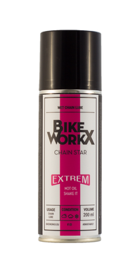 Смазка для цепи BikeWorkX Chain Star Extreme спрей 200 мл.