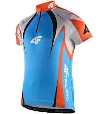 Велосипедная футболка 4F сине-оранжевая М