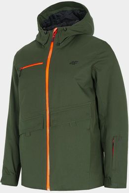 Куртка гірськолижна 4F NEODRY 10000 колір: хакі оранж змійка