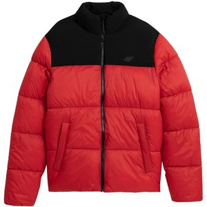 Куртка 4F утепленная двухцветная цвет: красный черный