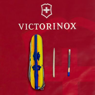Ніж складаний Victorinox CLIMBER UKRAINE, Марка з трактором, 1.3703.3.T3110p
