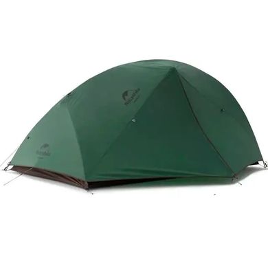Палатка сверхлегкая двухместная с футпринтом Naturehike Star-River 2 Updated NH17T012-T, 210T, темно-зеленый