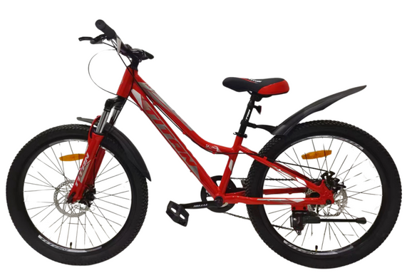 Велосипед Titan 24" Best mate 2024 рама 11" red-grey-white