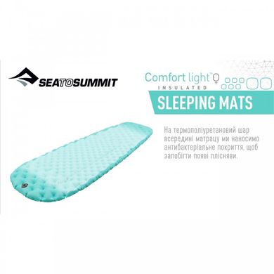 Надувний килимок Sea to Summi Comfort Light ASC Insulated Mat Women's 2020 63mm (Carribean, Regular)