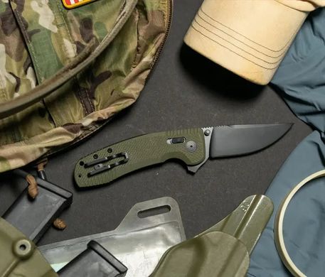 Складной нож SOG TAC XR, OD Green/Straight Edge