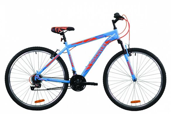 Велосипед 29" Discovery RIDER, 2020, сине-оранжевый
