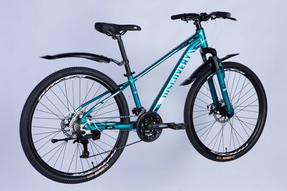 Велосипед AL 26" Discovery BASTION DD CS рама-13" бирюзовый 2025
