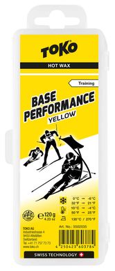 Воск Toko углеводородный Base Performance yellow 120 g
