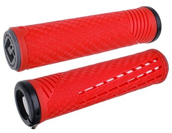 Грипсы ODI CF Grip v2.1 Lock-On Red / White