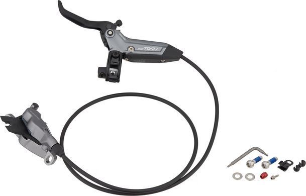 Гальма дискові Sram Level Bronze Stealth 4 Piston - Aluminum Lever, Stainless Hardware, Reach Adj, Blast Dark Polar Front 950mm Hose (includes MMX Clamp, Rotor/Bracket sold separately) C1