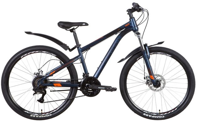 Велосипед 26" Discovery TREK AM DD 2022 (синьо-чорний)