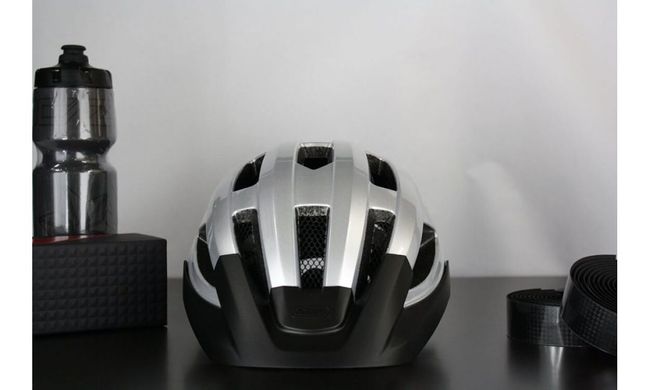 Шлем ABUS MACATOR Gleam Silver L (58-62 см)