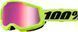 Мотоокуляри Ride 100% STRATA 2 Goggle Neon Yellow - Mirror Pink Lens, Mirror Lens