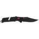 Раскладной нож SOG Trident AT, Black/Red/Partially Serrated 2 из 10