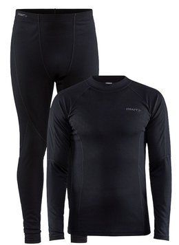 Термобельё Craft Core Warm Baselayer Set Men 999000 BLACK муж. M(р)