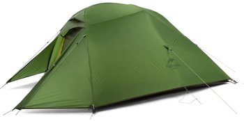 Палатка сверхлегкая трехместная с футпринтом Naturehike Cloud Up 3 Updated NH18T030-T, 20D, темно-зеленый