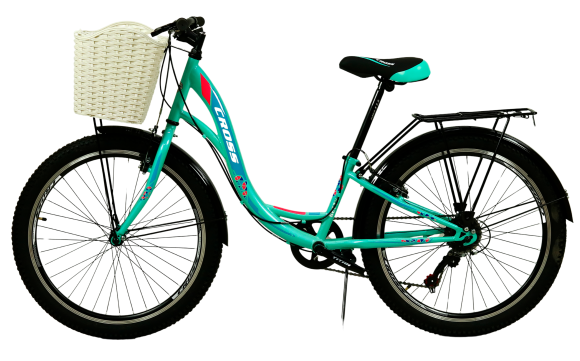 Велосипед Cross 24" Betty Рама-11" lightgreen-blue