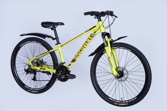 Велосипед AL 26" Discovery BASTION DD CS рама-13" желтый 2025