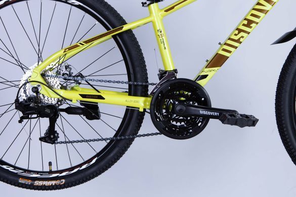 Велосипед AL 26" Discovery BASTION DD CS рама-13" желтый 2025
