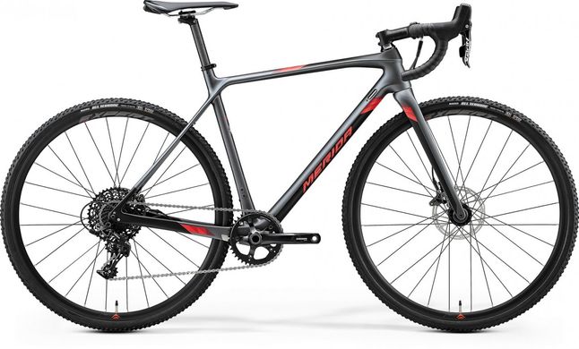 Велосипед Merida MISSION CX 5000 L SILK SILVER/BLACK(RED) 2020