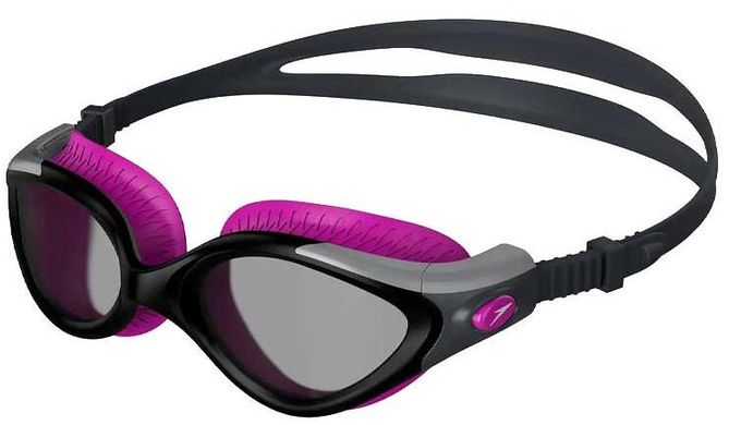 Очки для плавания Speedo FUT BIOF FSEAL DUAL GOG AF дымчатый, розовый женские OSFM