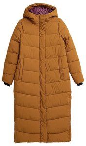 Куртка 4F пуховка подовжена тепла світло-коричневий
