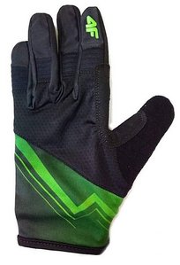 Перчатки 4F длинные GEL вело цвет: черный зеленый