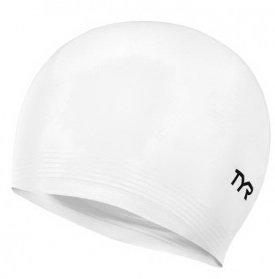 Шапочка для плавания TYR Latex Swim Cap, white (100)