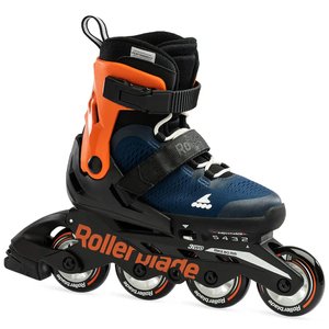 Роликовые коньки Rollerblade Microblade 2023 midnight blue-warm orange 36.5-40