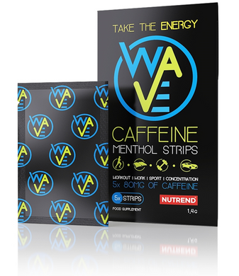 Спортивне харчування Nutrend Wave Caffeine Menthol Strips, 1400 mg, кава+ментол