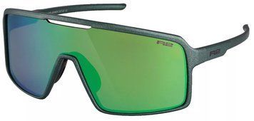 Очки R2 WINNER green (metallic, matt), линза purple (green chrome) PC High contrast HD, кат. 3