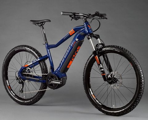 Велосипед Haibike SDURO HardSeven 1.5 i400Wh 9 s. Altus 27,5 ", блакитний-оранжевий-титан, 2020