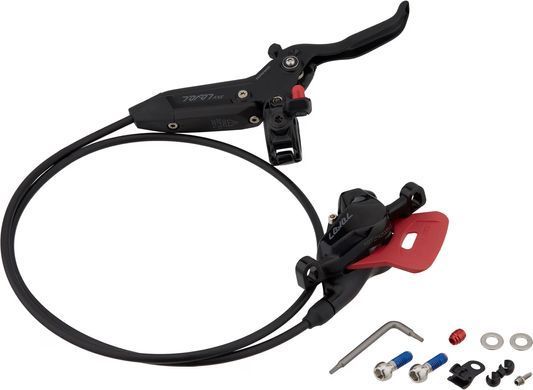 Гальма дискові Sram Level Silver Stealth 2 Piston - Aluminum Lever, Stainless Hardware, Reach Adj, Black Ano Front 950mm Hose (includes MMX Clamp, Rotor/Bracket sold separately) C1