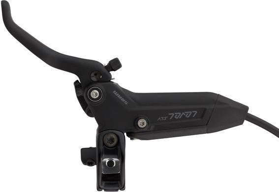 Гальма дискові Sram Level Silver Stealth 2 Piston - Aluminum Lever, Stainless Hardware, Reach Adj, Black Ano Front 950mm Hose (includes MMX Clamp, Rotor/Bracket sold separately) C1