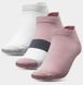 Шкарпетки 4F 3 пари SPORT короткі білий, рожевий, жіночі 39-42(р) 1 з 3