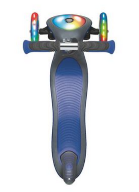 Самокат Globber серії ELITE синій, колеса і панель з підсвічуванням, до 50кг, 3+, 3 колеса