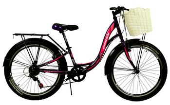 Велосипед Cross 24" Betty Рама-11" violet-pink