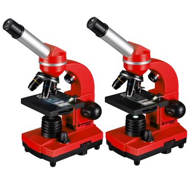Микроскоп Bresser Junior Biolux SEL 40x-1600x Red с адаптером для смартфона (8855600E8G000)
