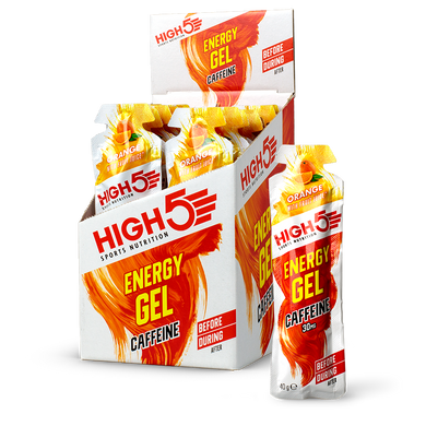 Гель High5 Energy Gel Caffeine 40g - Апельсин (Упаковка 20шт)