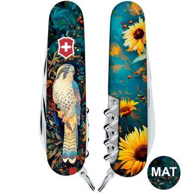 Ніж Victorinox Camper Ukraine 91мм,13функц., Величний Сокіл