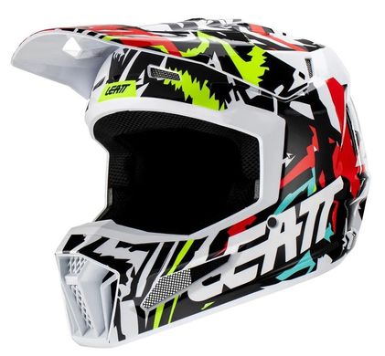 Шлем Leatt Helmet Moto 3.5 + Goggle, Zebra, M
