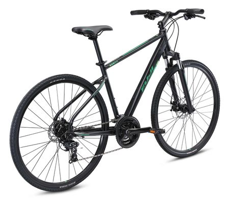 Велосипед Fuji TRAVERSE 1.7 21 SATIN BLACK / GREEN