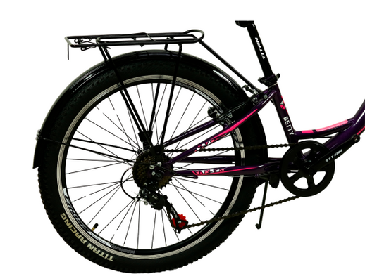 Велосипед Cross 24" Betty Рама-11" violet-pink