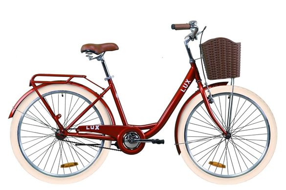 Велосипед 26" Dorozhnik LUX, 2020, рубиновый