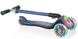 Самокат Globber серії ELITE синій, колеса і панель з підсвічуванням, до 50кг, 3+, 3 колеса 2 з 5