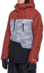 Куртка 686 Geo Insulated Jacket (Brick Red Hthr Clrblk) 22-23, L